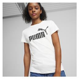 Puma Ess+ Γυναικείο T-shirt Λευκό