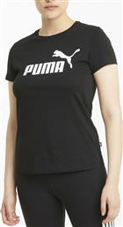 Puma Essential Γυναικείο Αθλητικό T-shirt Μαύρο