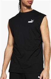 Puma Essentials Ανδρική Μπλούζα Αμάνικη Μαύρη από το Zakcret Sports