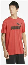 Puma Essentials Ανδρικό Αθλητικό T-shirt Κοντομάνικο Κόκκινο από το Z-mall