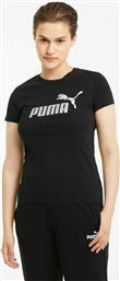 Puma Essentials Αθλητικό Γυναικείο T-shirt Μαύρο από το Troumpoukis