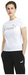 Puma Essentials Γυναικείο Αθλητικό T-shirt Λευκό από το Cosmossport