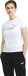 Puma Essentials Αθλητικό Γυναικείο T-shirt Λευκό από το Troumpoukis