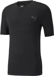 Puma Evoknit Αθλητικό Ανδρικό T-shirt Γκρι με Λογότυπο από το Z-mall