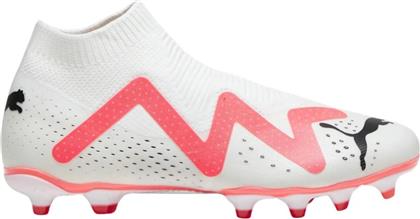 Puma Future Match+ LL FG/AG Ψηλά Ποδοσφαιρικά Παπούτσια με Τάπες Λευκά από το MybrandShoes