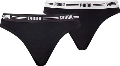 Puma Γυναικεία String 2Pack Μαύρα