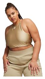 Puma Γυναικείο Αθλητικό Crop Top Αμάνικο Fast Drying Μπεζ από το Z-mall