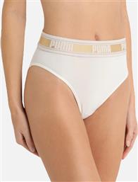 Puma High Leg Brief Ψηλόμεσο Γυναικείο Slip Λευκό