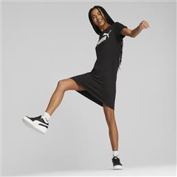 Puma Καλοκαιρινό Mini Αθλητικό Φόρεμα T-shirt Κοντομάνικο Μαύρο από το Cosmos Sport