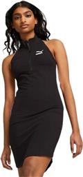 Puma Mini Καλοκαιρινό Αμάνικο Αθλητικό Φόρεμα Μαύρο