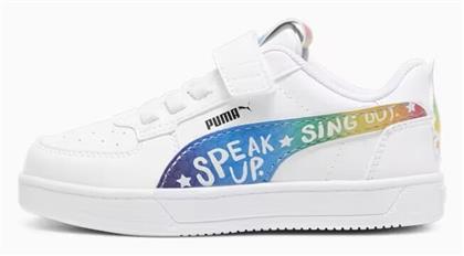 Puma Παιδικά Sneakers Caven 2.0 με Σκρατς Λευκά