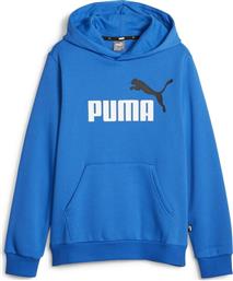 Puma Παιδικό Φούτερ με Κουκούλα Μπλε ESS 2