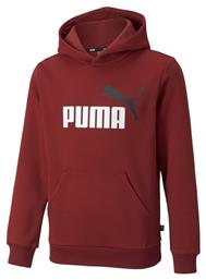 Puma Παιδικό Φούτερ με Κουκούλα και Τσέπες Μπορντό Essentials 2 από το Z-mall