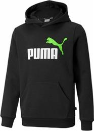 Puma Παιδικό Φούτερ με Κουκούλα και Τσέπες Μαύρο Essentials 2 από το Cosmos Sport