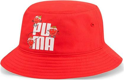 Puma Παιδικό Καπέλο Bucket Υφασμάτινο Κόκκινο