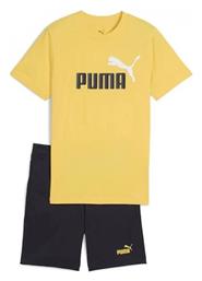 Puma Παιδικό Σετ με Σορτς Καλοκαιρινό 2τμχ Κίτρινο