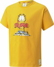 Puma Παιδικό T-shirt Κίτρινο