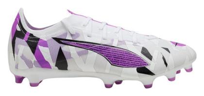 Puma Ultra 5 Match Ποδοσφαιρικά Παπούτσια με Τάπες FG/AG Λευκά