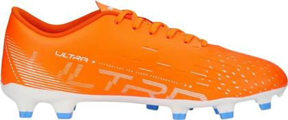 Puma Ultra Play FG/AG Χαμηλά Ποδοσφαιρικά Παπούτσια με Τάπες Ultra Orange / Puma White / Blue Glimmer από το Modivo