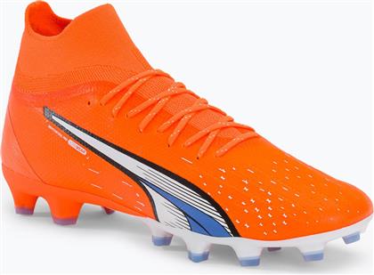 Puma Ultra Pro FG/AG Ψηλά Ποδοσφαιρικά Παπούτσια με Τάπες Πορτοκαλί από το Epapoutsia