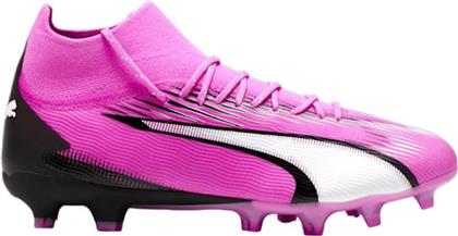 Puma Ultra Pro FG/AG Ψηλά Ποδοσφαιρικά Παπούτσια με Τάπες Ροζ από το MybrandShoes