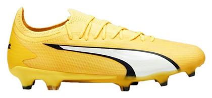 Puma Ultra Ultimate FG/AG Χαμηλά Ποδοσφαιρικά Παπούτσια με Τάπες Κίτρινα από το MybrandShoes