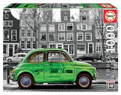 Puzzle B&W Car in Amsterdam 2D 1000 Κομμάτια