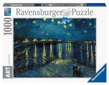 Puzzle Van Gogh Έναστρη Νύχτα Πάνω από τον Ρήνο 2D 1000 Κομμάτια από το Plus4u