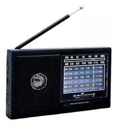 PX-721 Φορητό Ραδιόφωνο Επαναφορτιζόμενο με USB Μαύρο