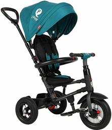 Q Play Παιδικό Τρίκυκλο Ποδήλατο Πτυσσόμενο με Air Wheels, Σκίαστρο, Χειρολαβή Γονέα & Αποθηκευτικό Χώρο Rito Air για 10+ Μηνών Πράσινο από το Toyscenter