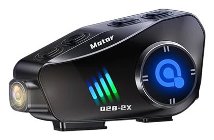 Q28 Video Recorder Ενδοεπικοινωνία Μονή για Κράνος Μηχανής με Bluetooth