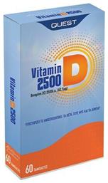 Quest Vitamin D3 Βιταμίνη 2500iu 60 ταμπλέτες