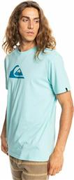 Quiksilver Comp Ανδρικό T-shirt Γαλάζιο με Λογότυπο
