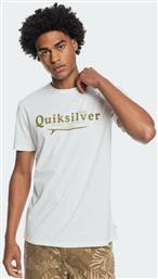 Quiksilver Silver Lining Ανδρικό T-shirt Λευκό με Λογότυπο