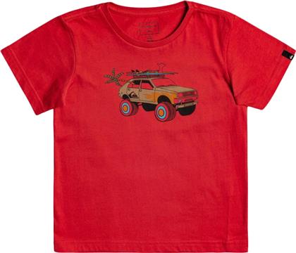 Quiksilver Παιδικό T-shirt για Αγόρι Κόκκινο Very Rootsy από το Troumpoukis
