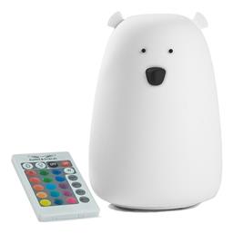 Rabbit & Friends Φωτάκι Νυκτός Bear Remote Λευκό