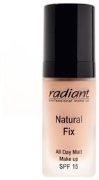 Radiant Natural Fix All Day Matt Liquid Make Up SPF15 02 Caramel 30ml