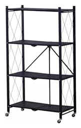 Ραφιέρα Δαπέδου 1012 71x35x125εκ. Μαύρη