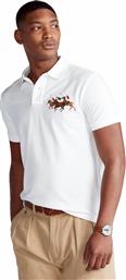 Ralph Lauren Ανδρική Μπλούζα Polo Κοντομάνικη Λευκή από το Cosmos Sport
