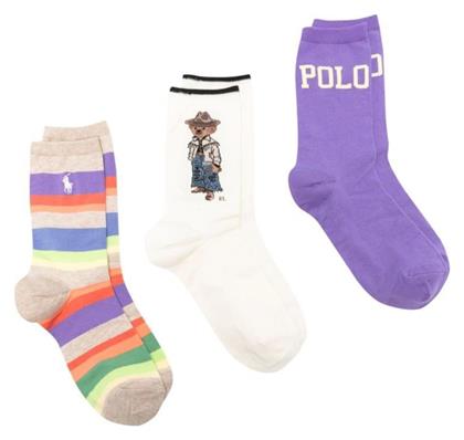 Ralph Lauren Ανδρικές Κάλτσες με Σχέδια Assorted 3Pack