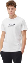 Ralph Lauren Ανδρικό T-shirt Λευκό με Λογότυπο από το Modivo