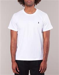 Ralph Lauren Ανδρικό T-shirt Λευκό Μονόχρωμο από το Spartoo