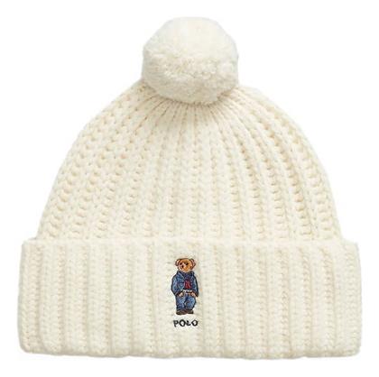 Ralph Lauren Beanie Γυναικείος Σκούφος Πλεκτός σε Μπεζ χρώμα