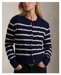 Ralph Lauren Γυναικεία Πλεκτή Ζακέτα Hunter Navy, Cream από το Modivo