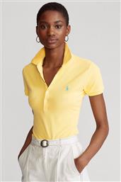 Ralph Lauren Γυναικεία Polo Μπλούζα Κοντομάνικη Κίτρινη