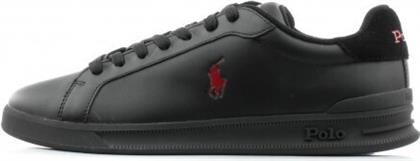 Ralph Lauren Hrt Ct II Ανδρικά Sneakers Μαύρα