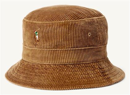 Ralph Lauren Υφασμάτινo Ανδρικό Καπέλο Στυλ Bucket Καφέ