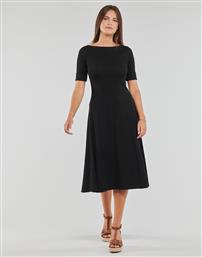 Ralph Lauren Midi Βραδινό Φόρεμα Μαύρο