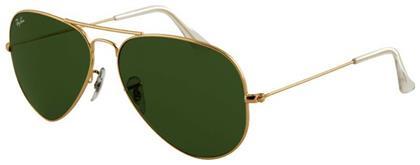 Ray Ban Aviator Γυαλιά Ηλίου με Χρυσό Μεταλλικό Σκελετό και Πράσινο Φακό RB3025 L0205 από το Modivo