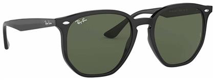 Ray Ban Γυαλιά Ηλίου με Μαύρο Κοκκάλινο Σκελετό και Πράσινο Φακό RB4306 601/71